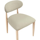  Meridian Riccio Taupe Vegan Leather Upholstered Dining Side Chair IMAGE 6