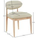  Meridian Riccio Taupe Vegan Leather Upholstered Dining Side Chair IMAGE 8