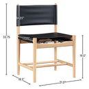  Meridian Rawlins Black Vegan Leather Upholstered Dining Chair IMAGE 8