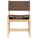  Meridian Rawlins Brown Vegan Leather Upholstered Dining Chair IMAGE 3