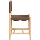  Meridian Rawlins Brown Vegan Leather Upholstered Dining Chair IMAGE 4