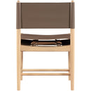  Color_Brown -- Rawlins Brown Vegan Leather Upholstered Dining Chair IMAGE 5