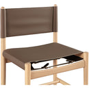  Color_Brown -- Rawlins Brown Vegan Leather Upholstered Dining Chair IMAGE 6