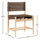 Meridian Rawlins Brown Vegan Leather Upholstered Dining Chair IMAGE 8