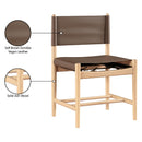  Meridian Rawlins Brown Vegan Leather Upholstered Dining Chair IMAGE 9