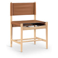  Color_Cognac -- Rawlins Cognac Vegan Leather Upholstered Dining Chair IMAGE 1