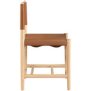  Color_Cognac -- Rawlins Cognac Vegan Leather Upholstered Dining Chair IMAGE 4