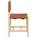  Meridian Rawlins Cognac Vegan Leather Upholstered Dining Chair IMAGE 4