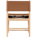  Meridian Rawlins Cognac Vegan Leather Upholstered Dining Chair IMAGE 5