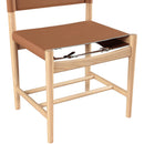  Color_Cognac -- Rawlins Cognac Vegan Leather Upholstered Dining Chair IMAGE 6