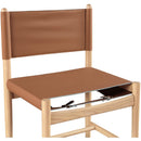  Meridian Rawlins Cognac Vegan Leather Upholstered Dining Chair IMAGE 7