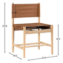  Color_Cognac -- Rawlins Cognac Vegan Leather Upholstered Dining Chair IMAGE 8
