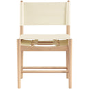  Color_Cream -- Rawlins Cream Vegan Leather Upholstered Dining Chair IMAGE 3