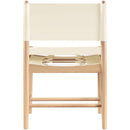  Meridian Rawlins Cream Vegan Leather Upholstered Dining Chair IMAGE 5