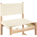  Meridian Rawlins Cream Vegan Leather Upholstered Dining Chair IMAGE 6