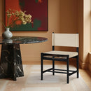  Meridian Rawlins Beige Vegan Leather Upholstered Dining Chair IMAGE 2