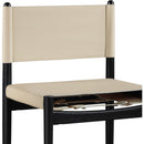  Meridian Rawlins Beige Vegan Leather Upholstered Dining Chair IMAGE 6