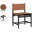  Color_Cognac -- Rawlins Cognac Vegan Leather Upholstered Dining Chair IMAGE 10
