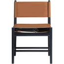  Meridian Rawlins Cognac Vegan Leather Upholstered Dining Chair IMAGE 3