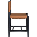  Color_Cognac -- Rawlins Cognac Vegan Leather Upholstered Dining Chair IMAGE 4