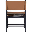  Meridian Rawlins Cognac Vegan Leather Upholstered Dining Chair IMAGE 5
