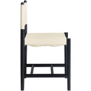  Meridian Rawlins Cream Vegan Leather Upholstered Dining Chair IMAGE 4