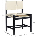  Color_Cream -- Rawlins Cream Vegan Leather Upholstered Dining Chair IMAGE 9