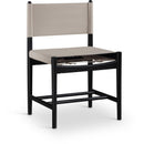  Meridian Rawlins Taupe Vegan Leather Upholstered Dining Chair IMAGE 1