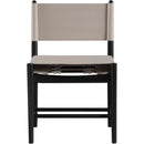  Color_Taupe -- Rawlins Taupe Vegan Leather Upholstered Dining Chair IMAGE 4
