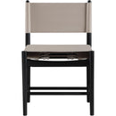  Meridian Rawlins Taupe Vegan Leather Upholstered Dining Chair IMAGE 4