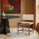  Meridian Rawlins Beige Vegan Leather Upholstered Dining Chair IMAGE 2