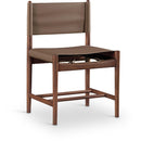  Color_Brown -- Rawlins Brown Vegan Leather Upholstered Dining Chair IMAGE 1