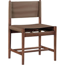  Color_Brown -- Rawlins Brown Vegan Leather Upholstered Dining Chair IMAGE 3