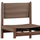  Color_Brown -- Rawlins Brown Vegan Leather Upholstered Dining Chair IMAGE 6