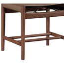  Color_Brown -- Rawlins Brown Vegan Leather Upholstered Dining Chair IMAGE 7