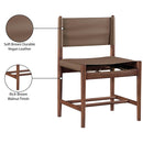 Meridian Rawlins Brown Vegan Leather Upholstered Dining Chair IMAGE 9
