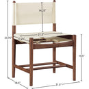  Meridian Rawlins Cream Vegan Leather Upholstered Dining Chair IMAGE 8