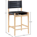  Color_Black -- Meridian Rawlins Counter Height Stool IMAGE 10