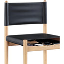  Meridian Rawlins Black Vegan Leather Upholstered Counter Stool IMAGE 6
