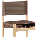  Color_Brown -- Rawlins Brown Vegan Leather Upholstered Counter Stool IMAGE 6