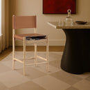  Color_Cognac -- Rawlins Cognac Vegan Leather Upholstered Counter Stool IMAGE 2