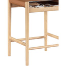  Meridian Rawlins Cognac Vegan Leather Upholstered Counter Stool IMAGE 7