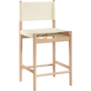 Color_Cream -- Rawlins Cream Vegan Leather Upholstered Counter Stool IMAGE 3