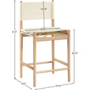  Color_Cream -- Rawlins Cream Vegan Leather Upholstered Counter Stool IMAGE 8