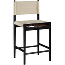  Meridian Rawlins Beige Vegan Leather Upholstered Counter Stool IMAGE 3