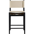  Meridian Rawlins Beige Vegan Leather Upholstered Counter Stool IMAGE 4