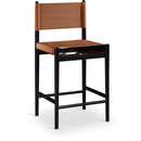  Color_Cognac -- Rawlins Cognac Vegan Leather Upholstered Counter Stool IMAGE 1