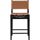  Color_Cognac -- Rawlins Cognac Vegan Leather Upholstered Counter Stool IMAGE 4