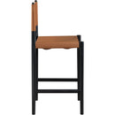  Color_Cognac -- Rawlins Cognac Vegan Leather Upholstered Counter Stool IMAGE 5