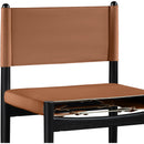  Meridian Rawlins Cognac Vegan Leather Upholstered Counter Stool IMAGE 6